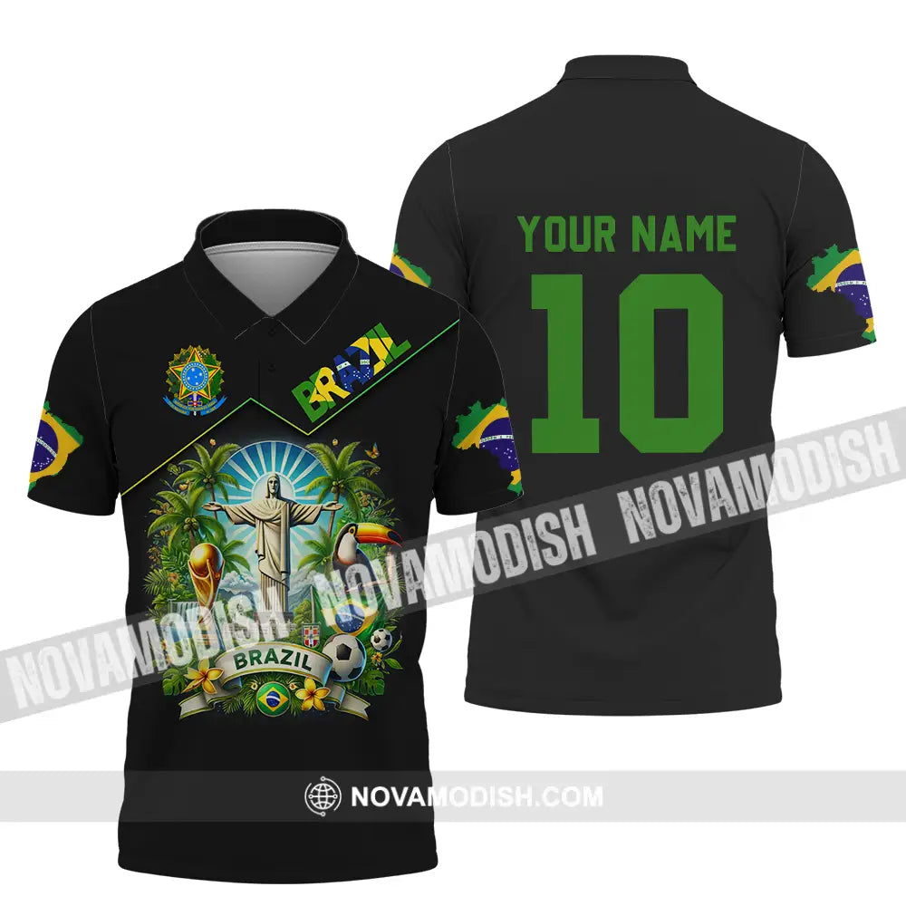 Unisex Shirt - Custom Brazil World Cup 2026 3D Shirt Polo Shirt / S T-shirt
