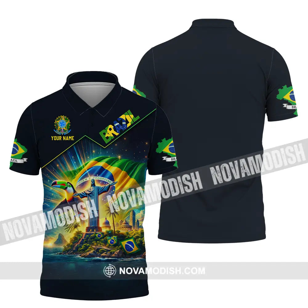 Unisex Shirt - Custom Brazil World Cup 2026 3D Shirt Polo Shirt / S T-shirt