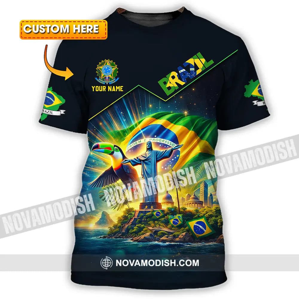 Unisex Shirt - Custom Brazil World Cup 2026 3D Shirt T-shirt