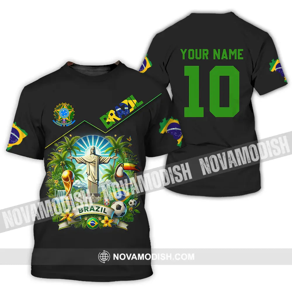 Unisex Shirt - Custom Brazil World Cup 2026 3D Shirt T-Shirt / S T-shirt