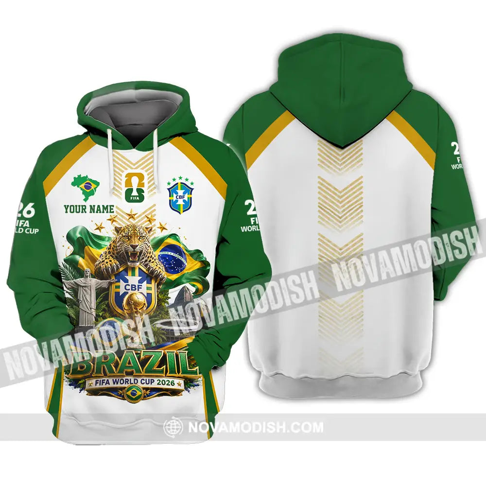 Unisex Shirt - Custom Brazil World Cup 2026 Shirt - Hoodie / S - T-shirt