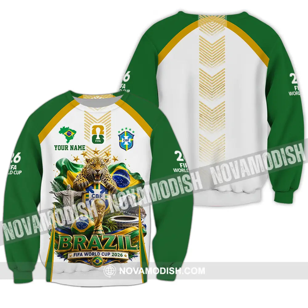 Unisex Shirt - Custom Brazil World Cup 2026 Shirt - Long Sleeve / S - T-shirt
