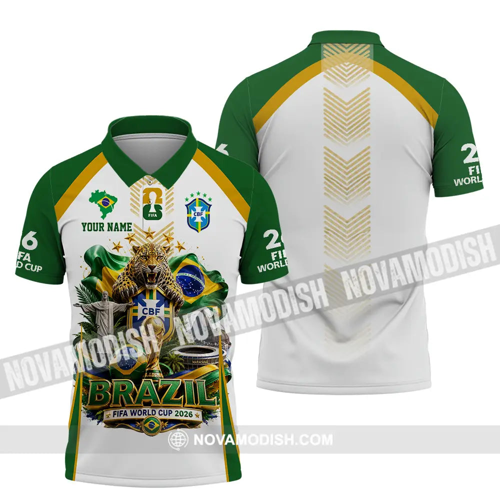 Unisex Shirt - Custom Brazil World Cup 2026 Shirt - Polo Shirt / S - T-shirt