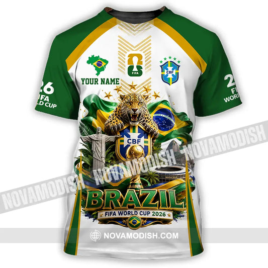 Unisex Shirt - Custom Brazil World Cup 2026 Shirt - T-Shirt / S - T-shirt