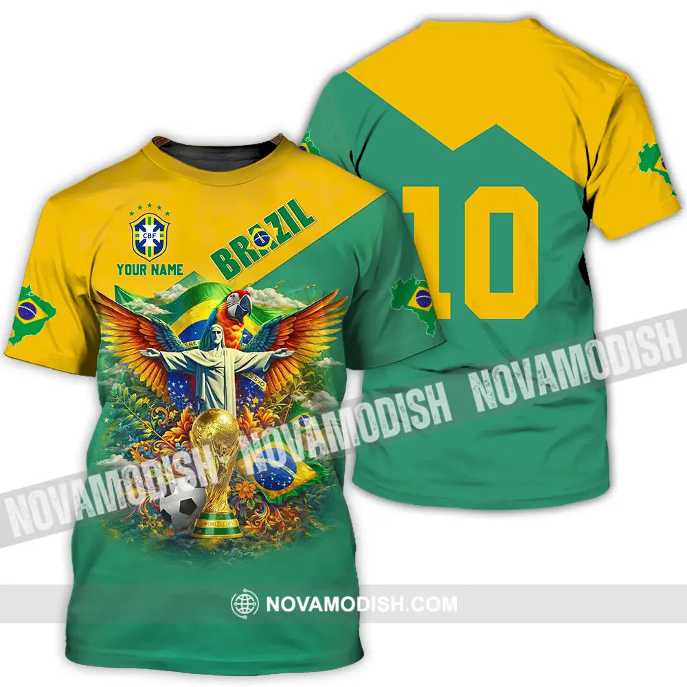 Unisex Shirt - Custom Brazil World Cup 3D Shirt T-Shirt / S T-shirt