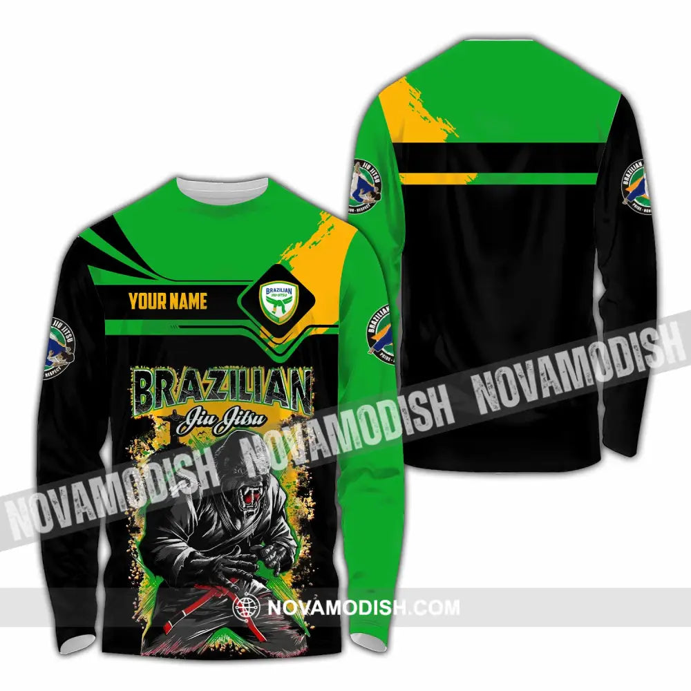 Unisex Shirt - Custom Brazilian 3D Shirt Long Sleeve Shirt / S T-shirt