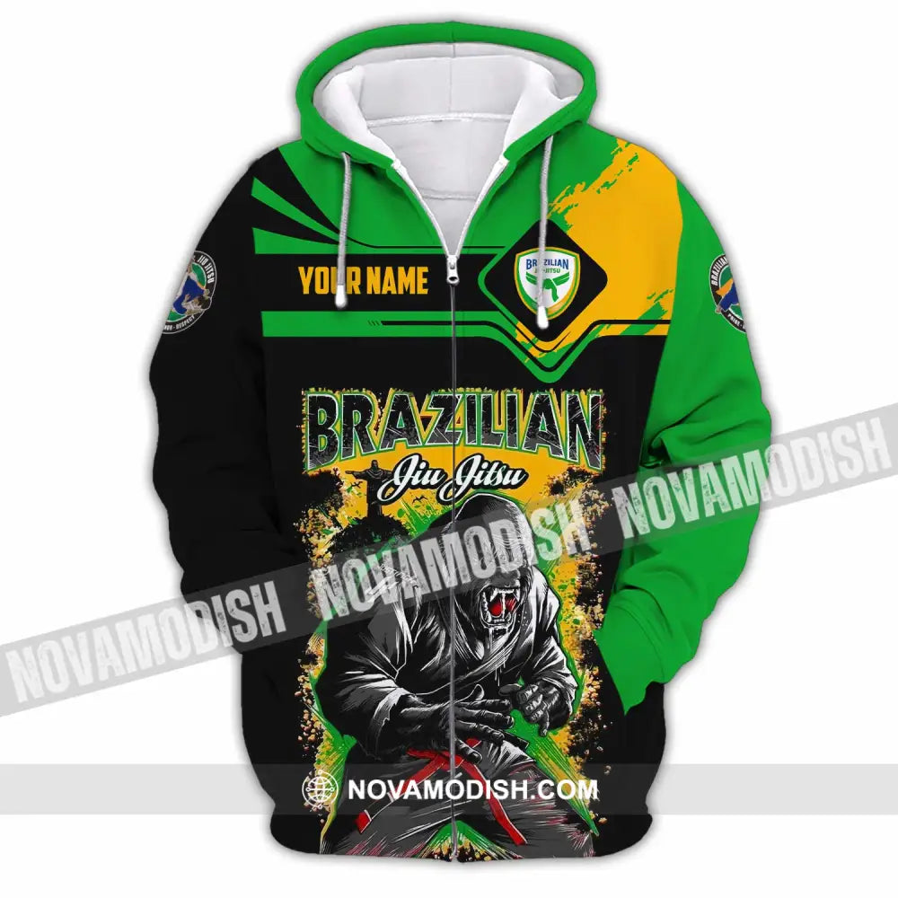 Unisex Shirt - Custom Brazilian 3D Shirt Zipper Hoodie / S T-shirt