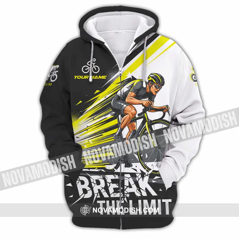 Unisex Shirt - Custom Break The Limit Biker Shirt Zipper Hoodie / S T-shirt