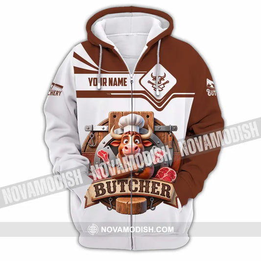 Unisex Shirt - Custom Butcher Shirt - Zipper Hoodie / S - T-shirt