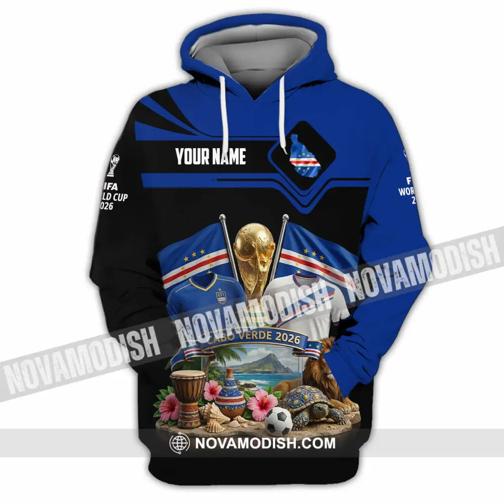 Unisex Shirt - Custom Cabo Verde World Cup 2026 3D Shirt - Hoodie / S - T-shirt