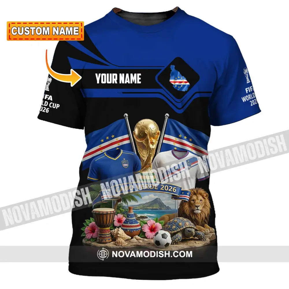 Unisex Shirt - Custom Cabo Verde World Cup 2026 3D Shirt - T-shirt