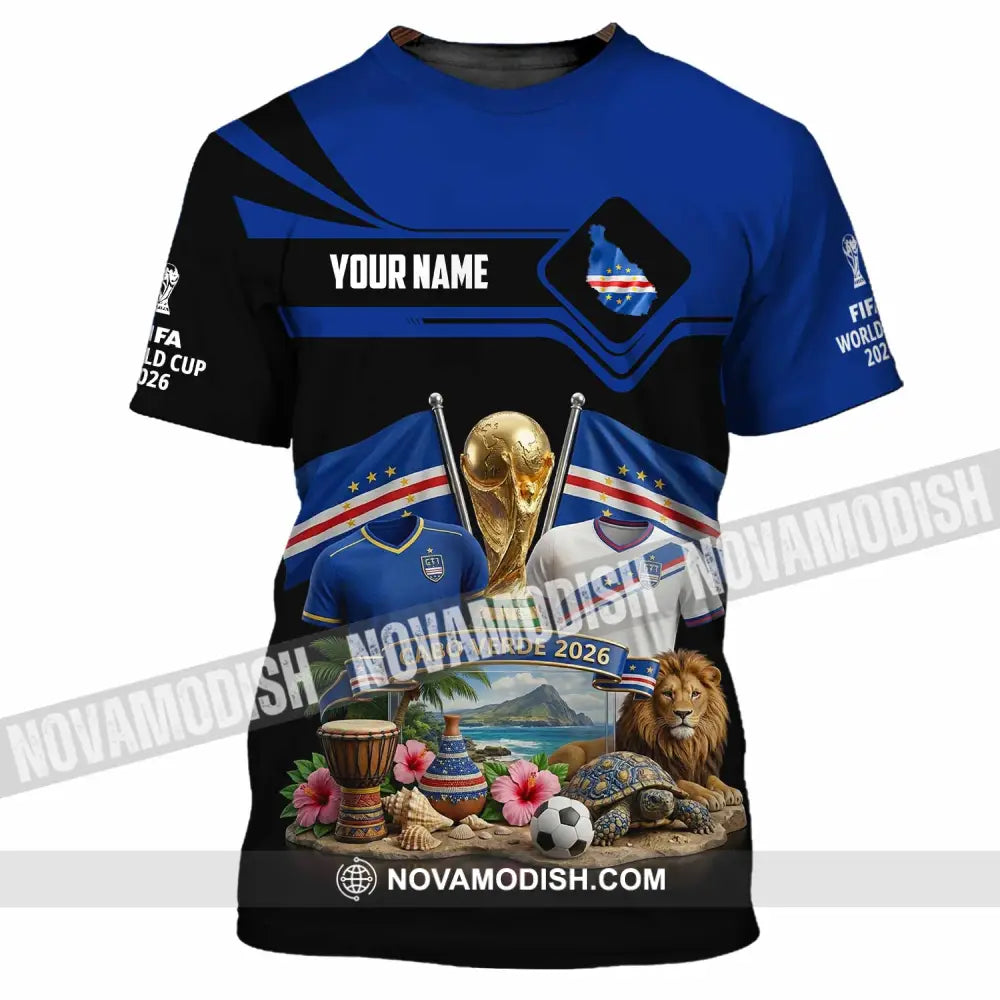 Unisex Shirt - Custom Cabo Verde World Cup 2026 3D Shirt - T-Shirt / S - T-shirt