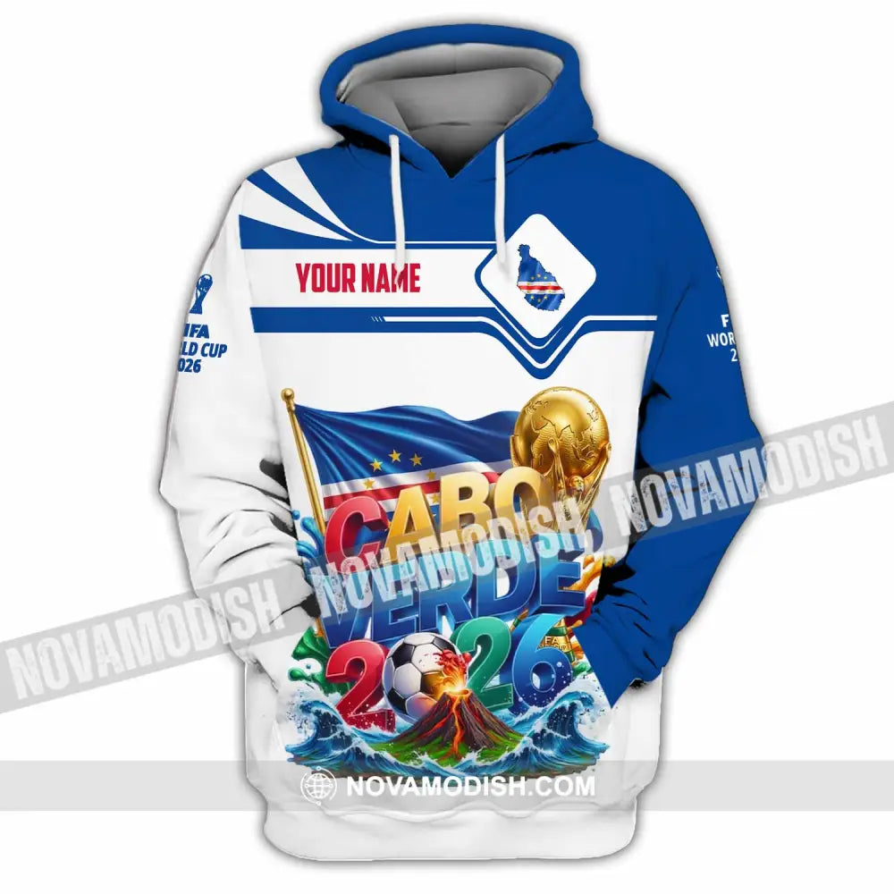 Unisex Shirt - Custom Cabo Verde World Cup 2026 Shirt - Hoodie / S - T-shirt