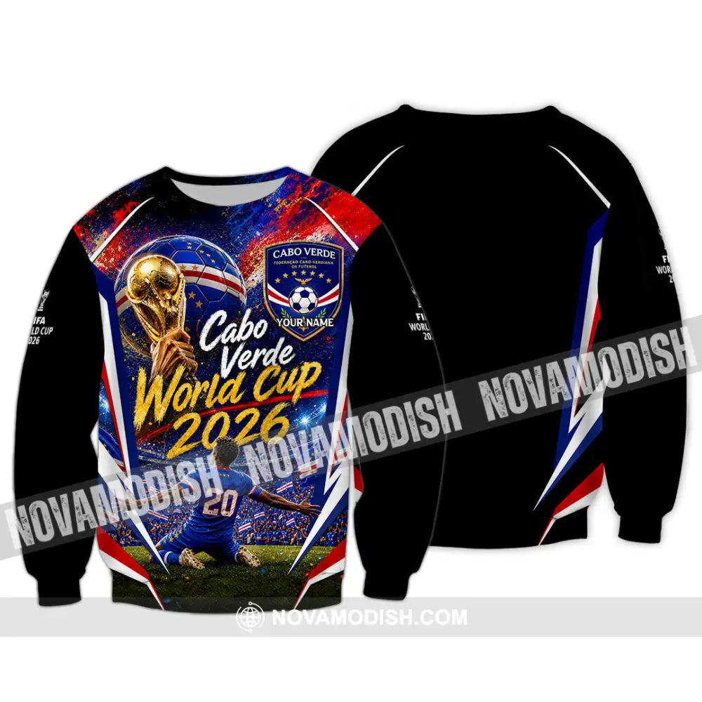 Unisex Shirt - Custom Cabo Verde World Cup 2026 Shirt - Long Sleeve / S - T-shirt