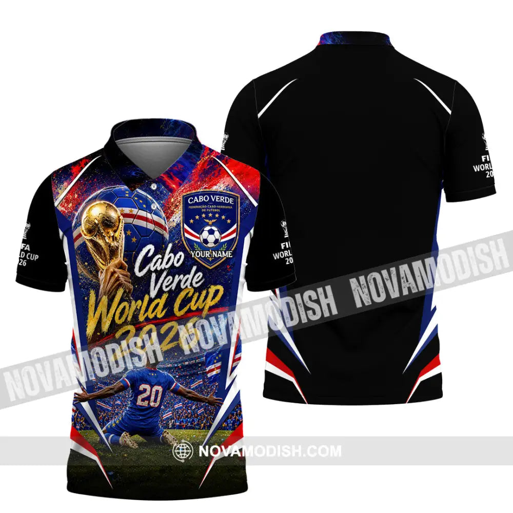 Unisex Shirt - Custom Cabo Verde World Cup 2026 Shirt - Polo Shirt / S - T-shirt