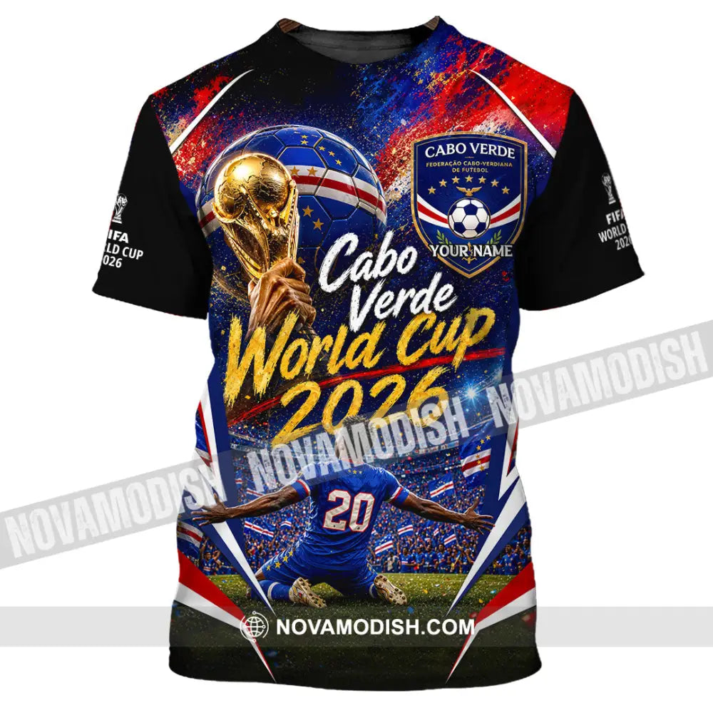 Unisex Shirt - Custom Cabo Verde World Cup 2026 Shirt - T-Shirt / S - T-shirt