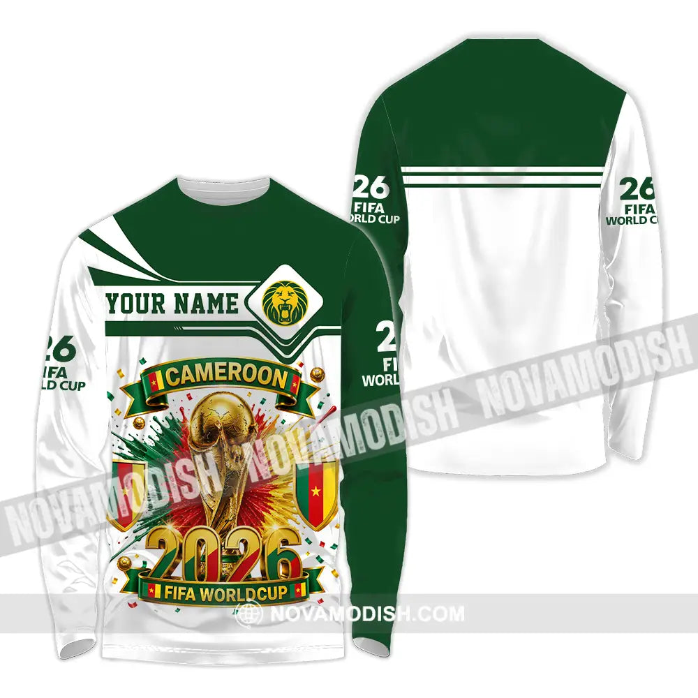 Unisex Shirt - Custom Cameroon World Cup 2026 Shirt - Long Sleeve Shirt / S - T-shirt