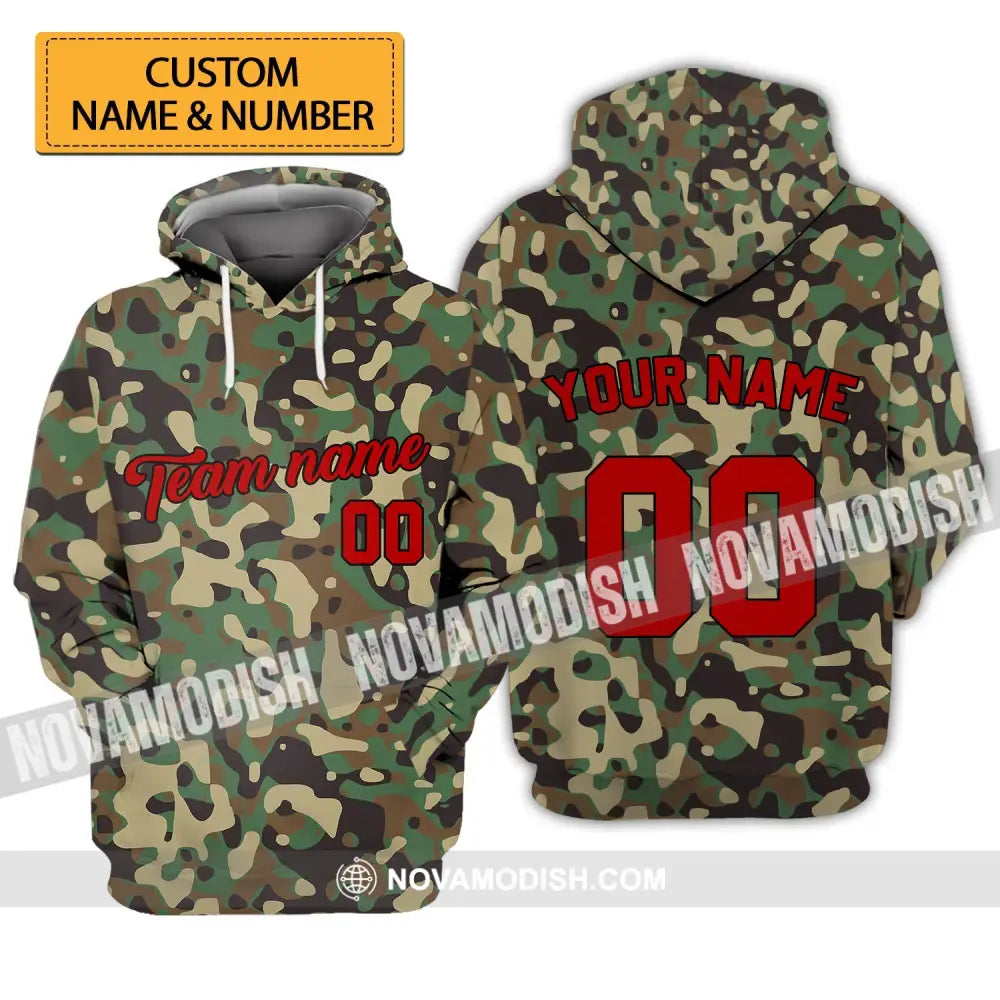 Unisex Shirt - Custom Camo T-Shirt - Personalized Camo Shirt - Camo Hoodie Sweater Polo Shirt T-shirt