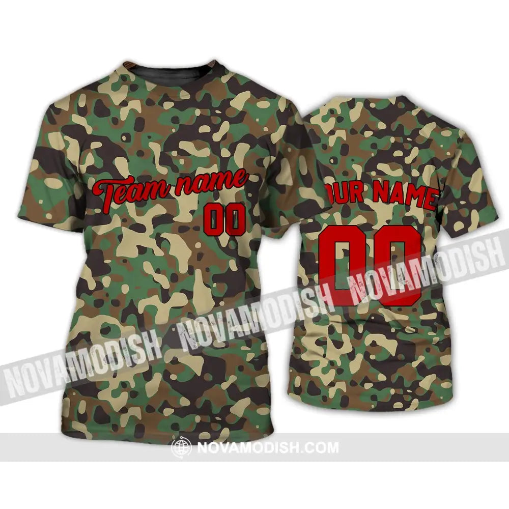 Unisex Shirt - Custom Camo T-Shirt - Personalized Camo Shirt - Camo Hoodie Sweater Polo Shirt T-Shirt / S T-shirt