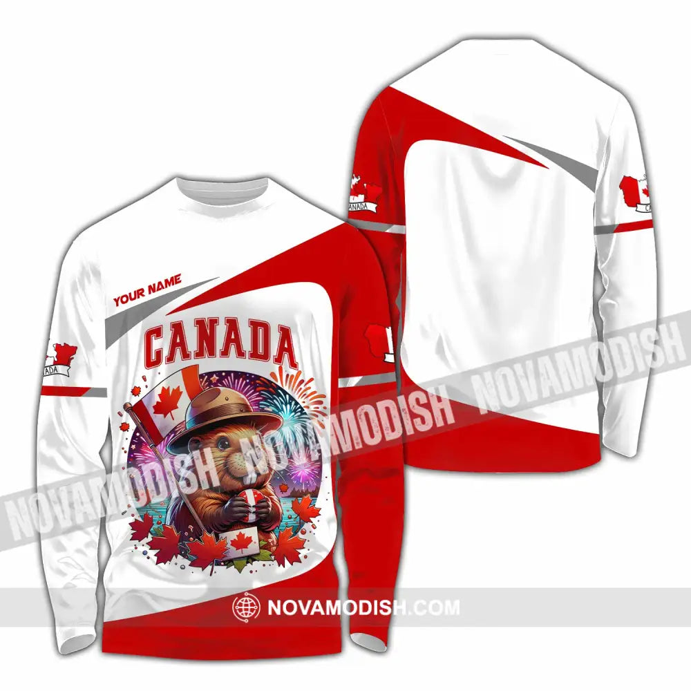 Unisex Shirt - Custom Canada Shirt Long Sleeve Shirt / S T-shirt
