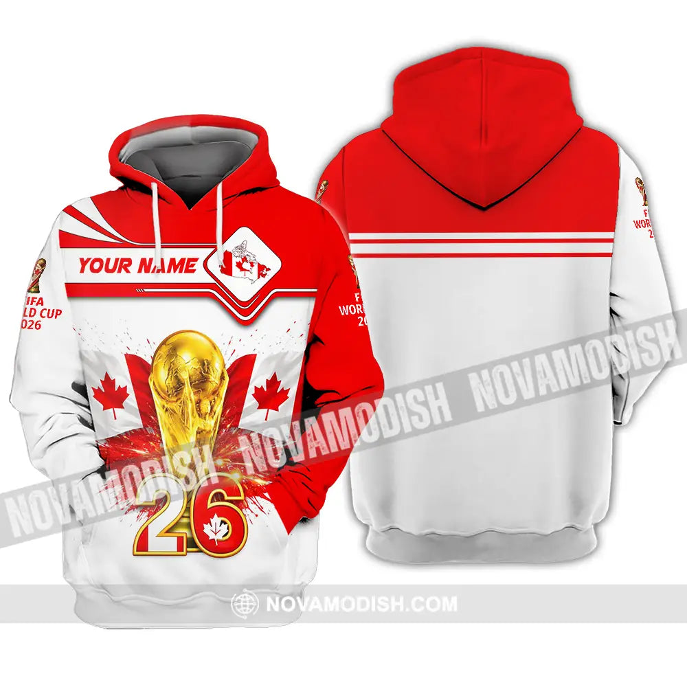 Unisex Shirt - Custom Canada World Cup 2026 3D Shirt Hoodie / S T-shirt