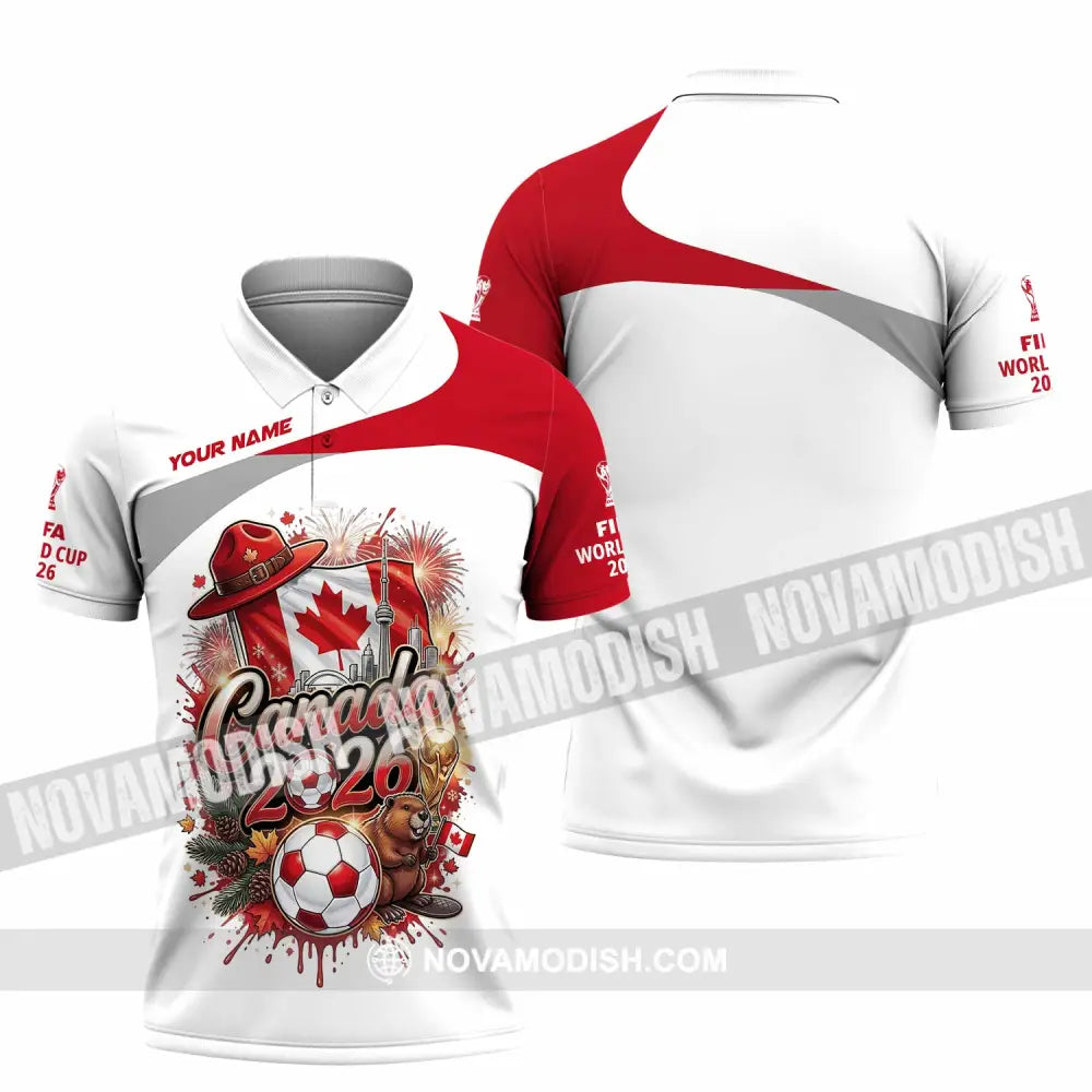 Unisex Shirt - Custom Canada World Cup 2026 3D Shirt - Polo Shirt / S - T-shirt