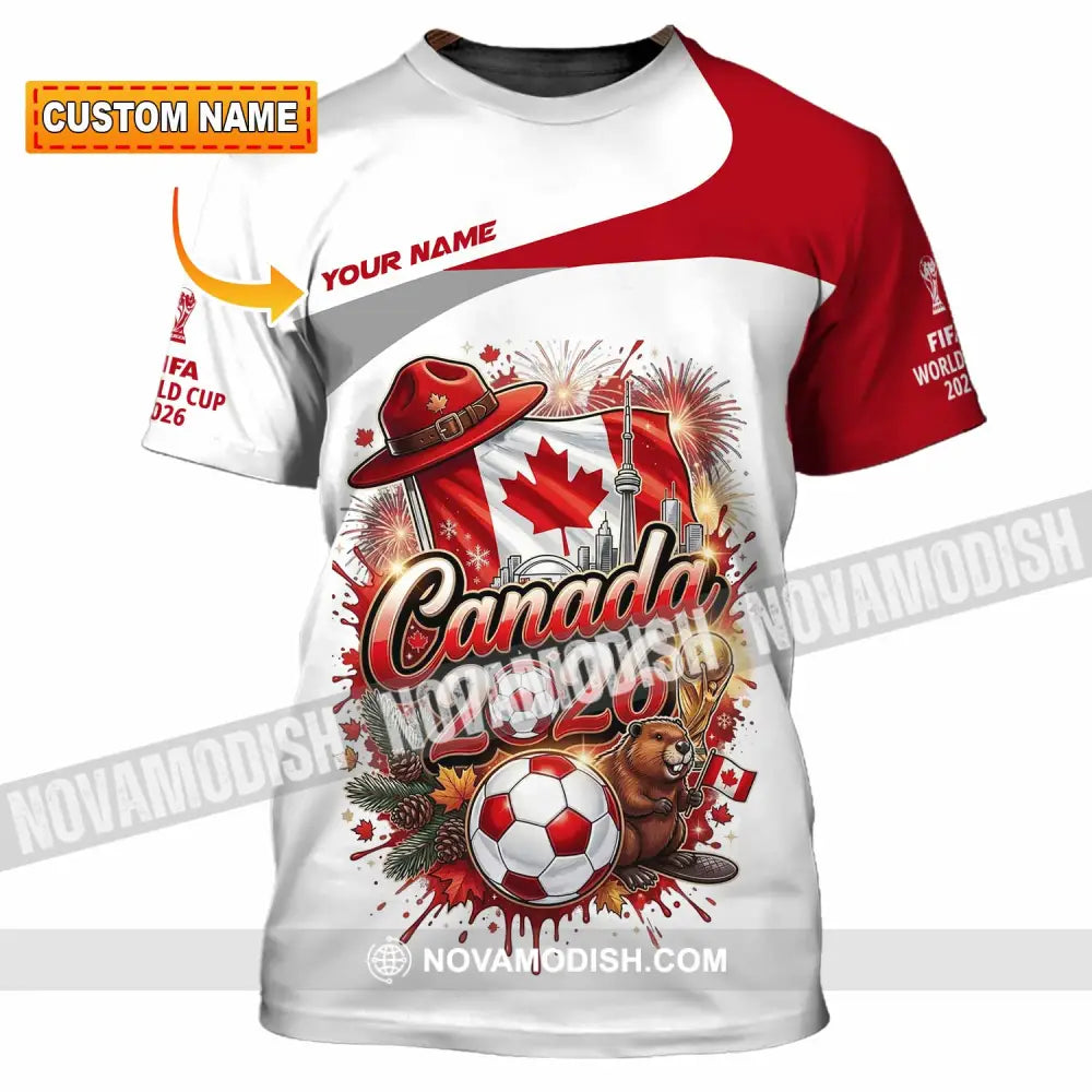 Unisex Shirt - Custom Canada World Cup 2026 3D Shirt - T-shirt