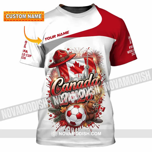 Unisex Shirt - Custom Canada World Cup 2026 3D Shirt - T-shirt