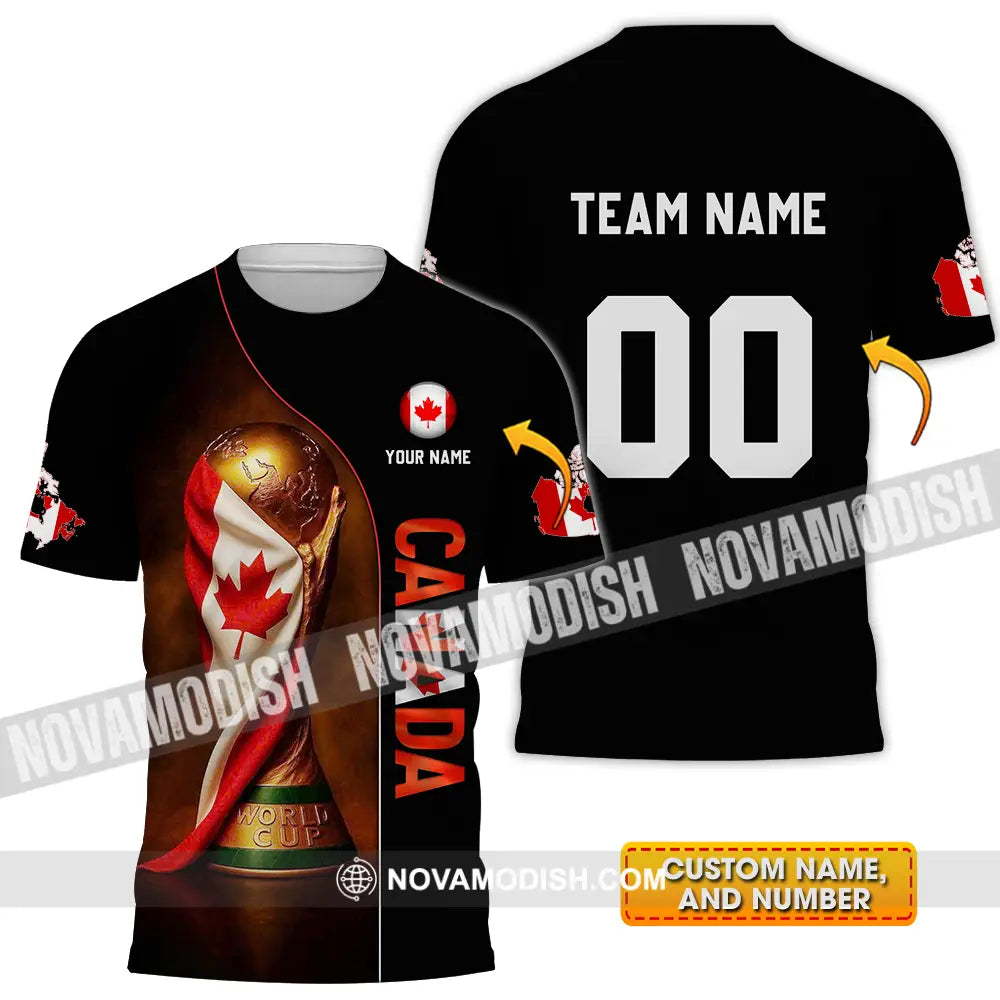 Unisex Shirt - Custom Canada World Cup 2026 3D Shirt T-shirt