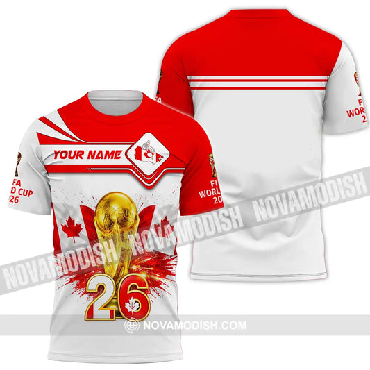 Unisex Shirt - Custom Canada World Cup 2026 3D Shirt T-Shirt / S T-shirt