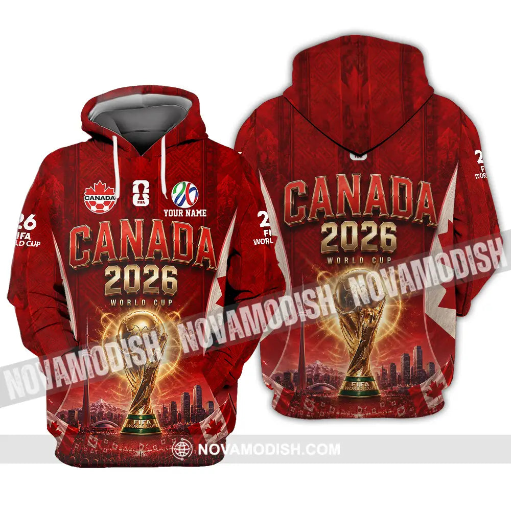 Unisex Shirt - Custom Canada World Cup 2026 Shirt - Hoodie / S - T-shirt