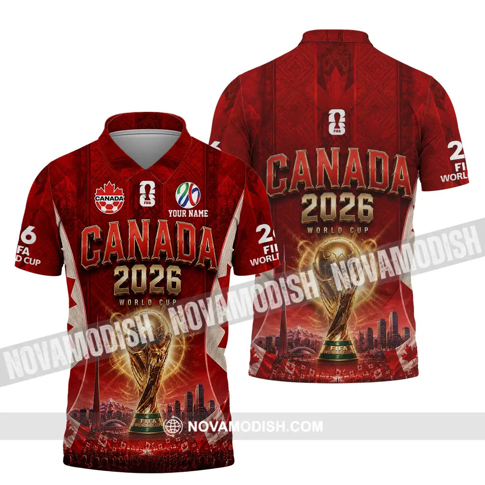 Unisex Shirt - Custom Canada World Cup 2026 Shirt - Polo Shirt / S - T-shirt
