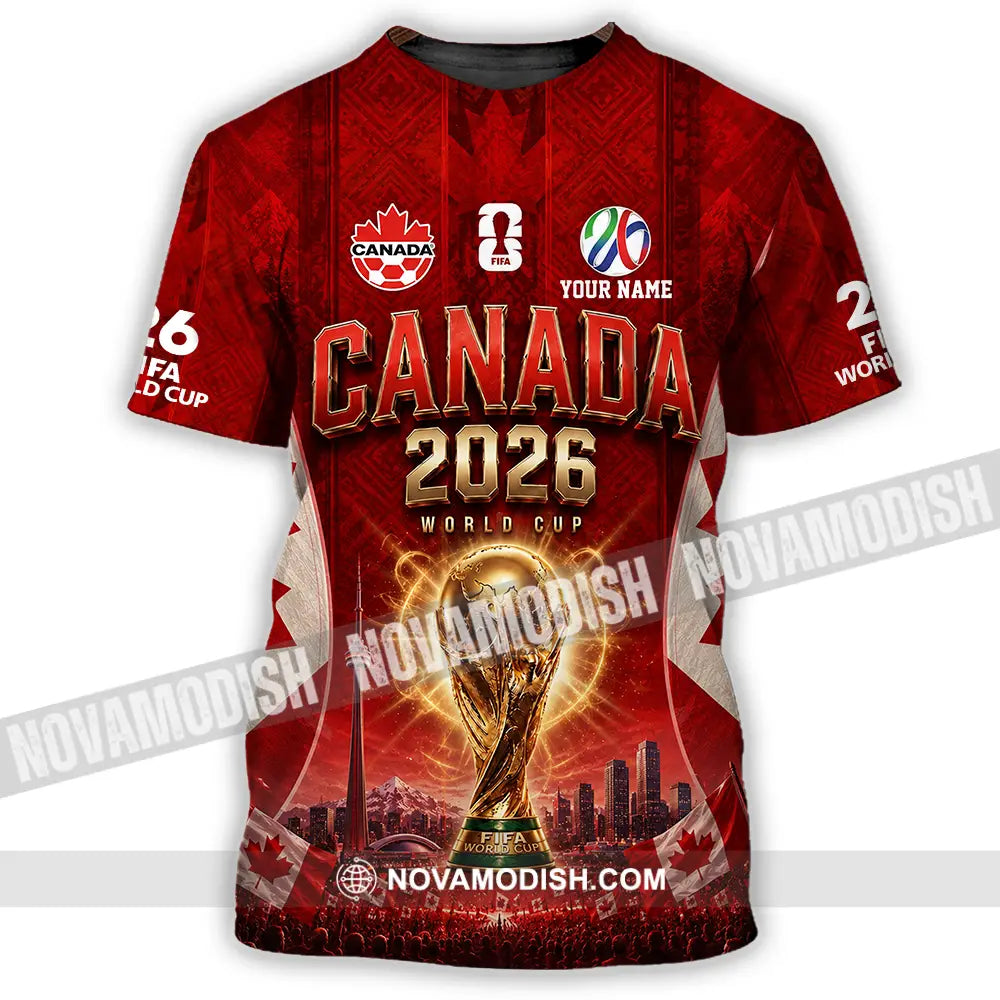 Unisex Shirt - Custom Canada World Cup 2026 Shirt - T-Shirt / S - T-shirt