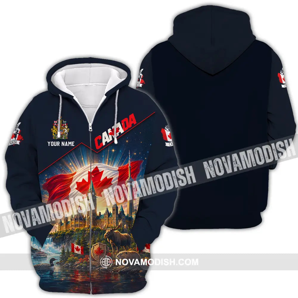 Unisex Shirt - Custom Canada Shirt - Zipper Hoodie / S - T-shirt