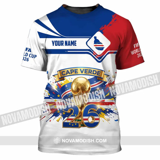 Unisex Shirt - Custom Cape Verde FIFA World Cup 2026 3D Shirt T-Shirt / S T-shirt