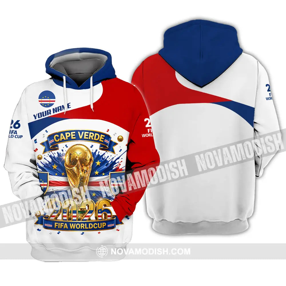 Unisex Shirt - Custom Cape Verde World Cup 2026 3D Shirt - Hoodie / S - T-shirt