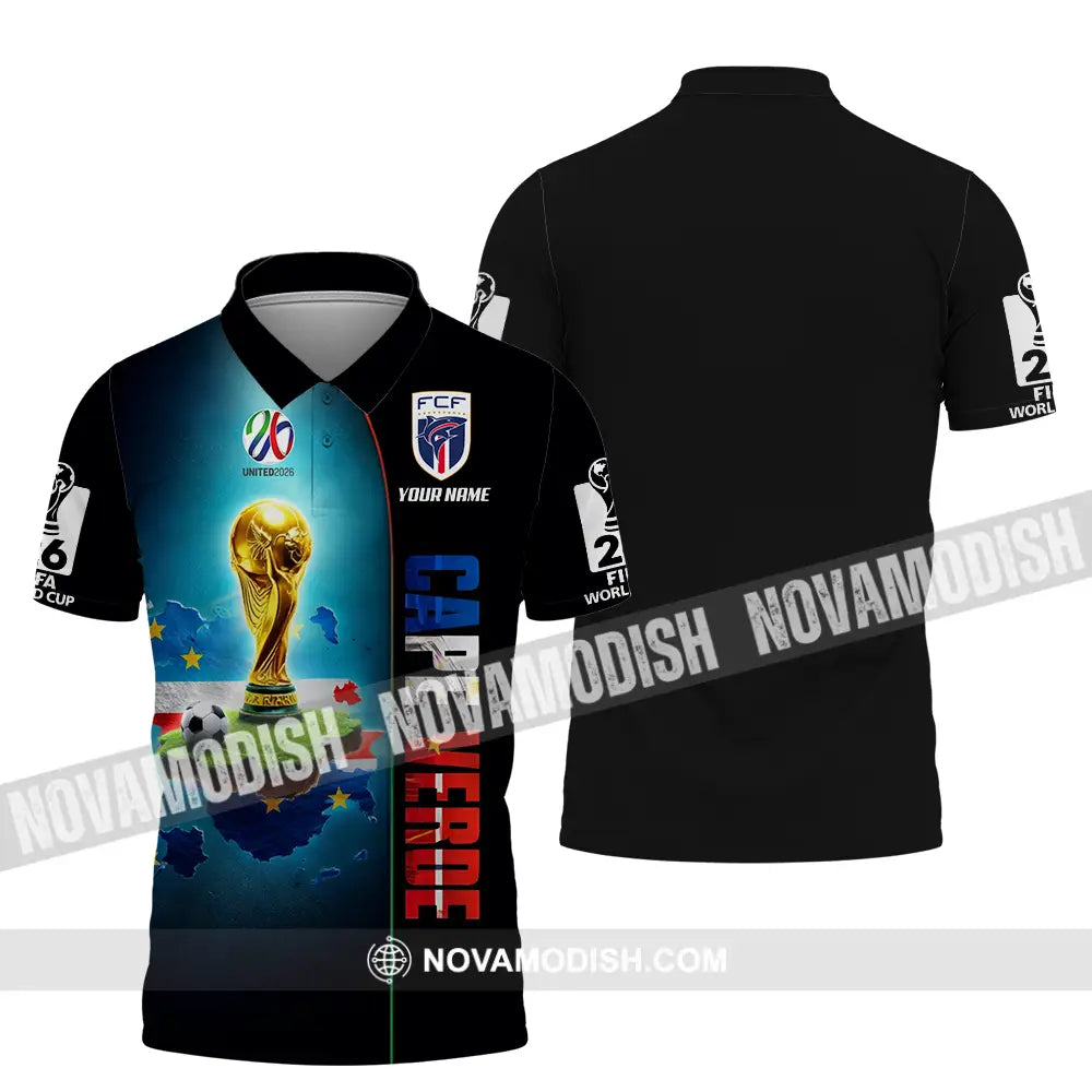 Unisex Shirt - Custom Cape Verde World Cup 2026 3D Shirt - Polo Shirt / S - T-shirt