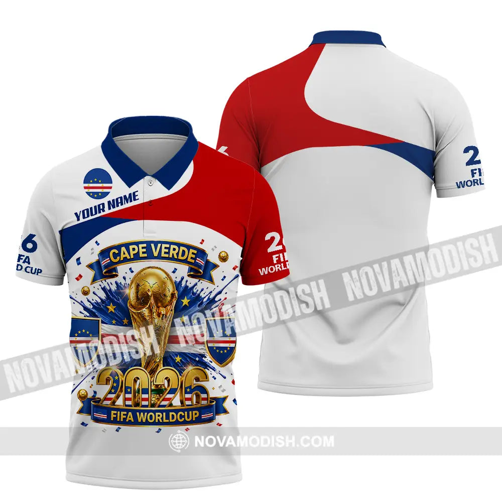 Unisex Shirt - Custom Cape Verde World Cup 2026 3D Shirt - Polo Shirt / S - T-shirt