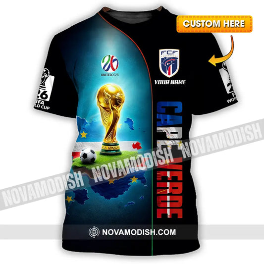Unisex Shirt - Custom Cape Verde World Cup 2026 3D Shirt - T-shirt