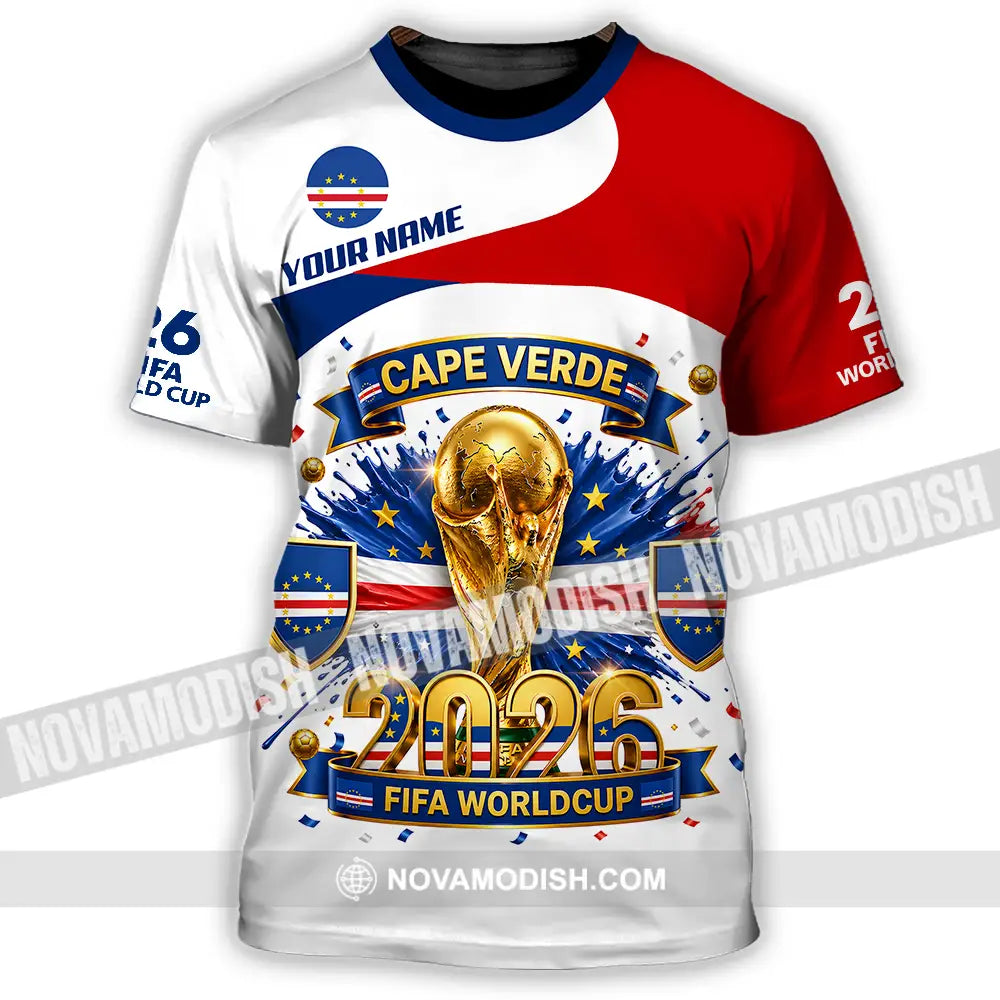 Unisex Shirt - Custom Cape Verde World Cup 2026 3D Shirt - T-Shirt / S - T-shirt