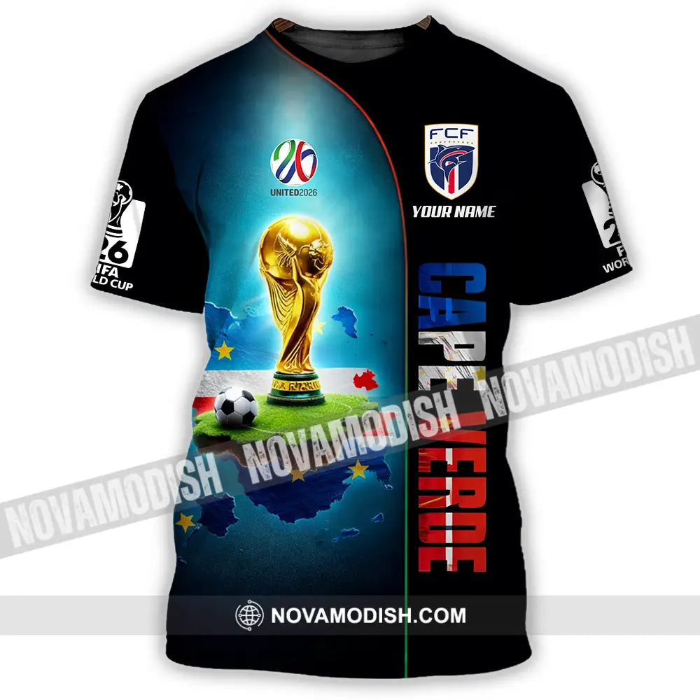 Unisex Shirt - Custom Cape Verde World Cup 2026 3D Shirt - T-Shirt / S - T-shirt