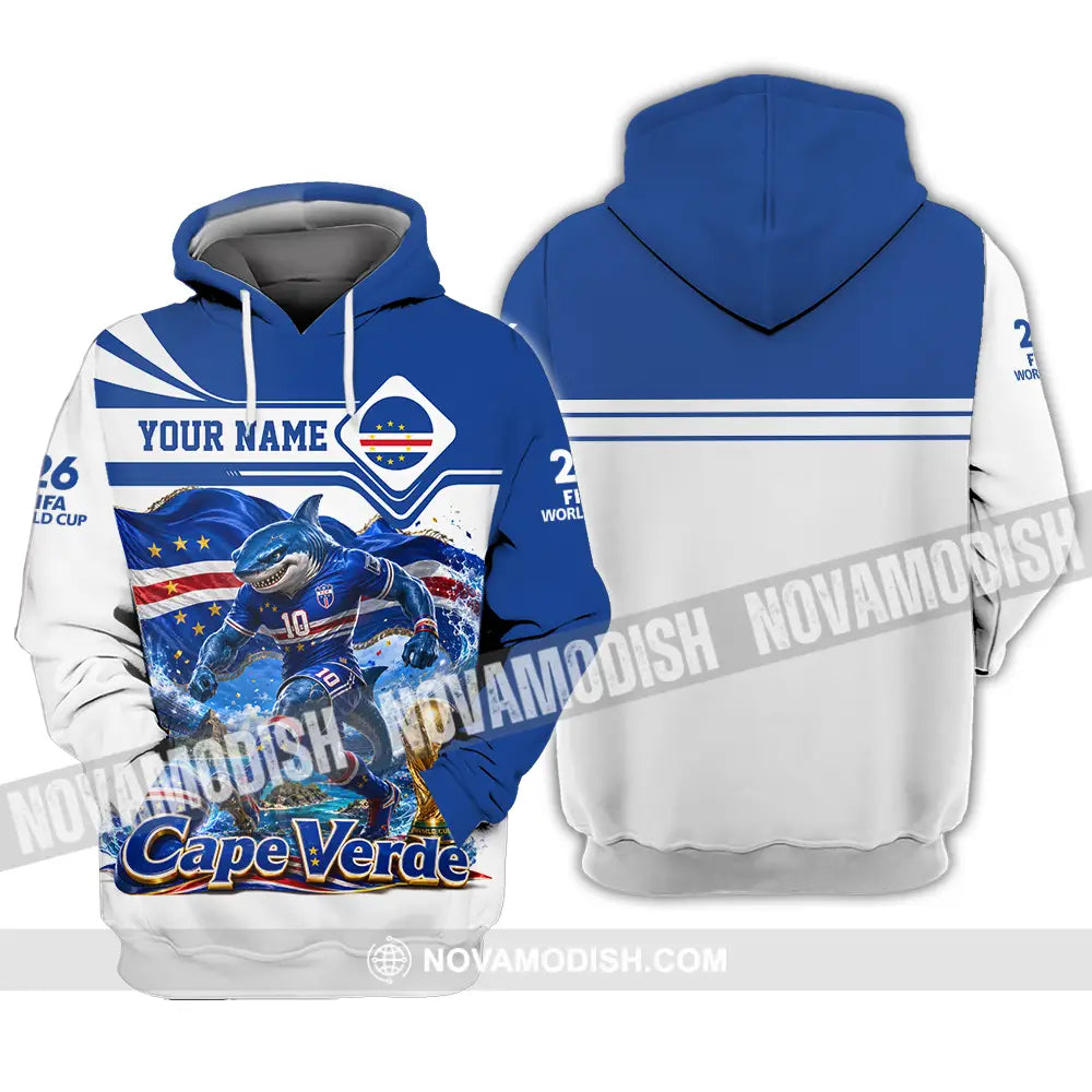 Unisex Shirt - Custom Cape Verde World Cup 2026 Shirt - Hoodie / S - T-shirt