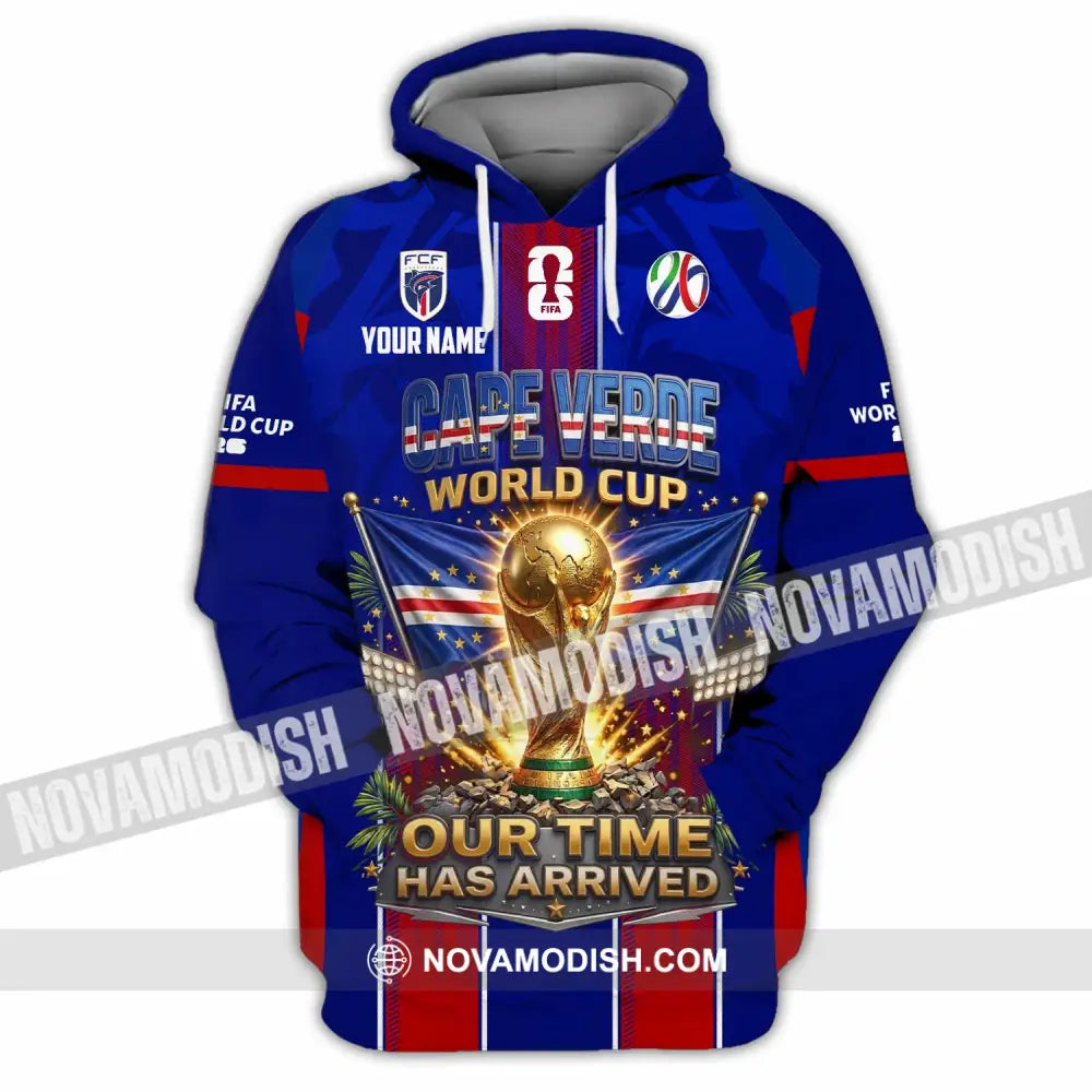 Unisex Shirt - Custom Cape Verde World Cup 2026 Shirt - Hoodie / S - T-shirt
