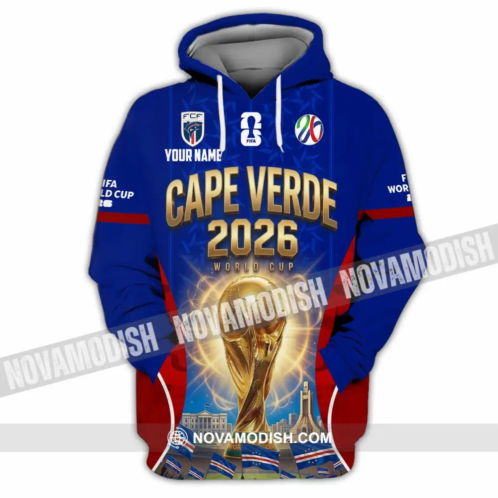 Unisex Shirt - Custom Cape Verde World Cup 2026 Shirt - Hoodie / S - T-shirt