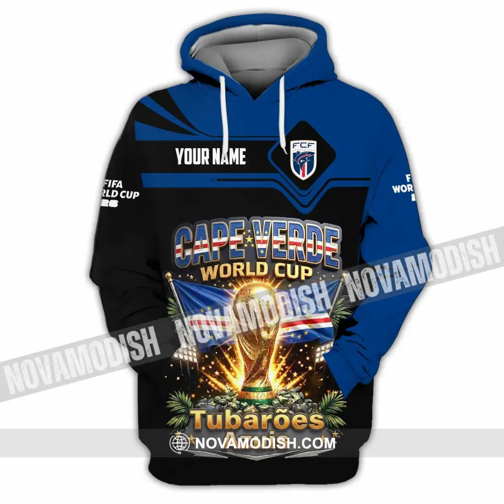 Unisex Shirt - Custom Cape Verde World Cup 2026 Shirt - Hoodie / S - T-shirt