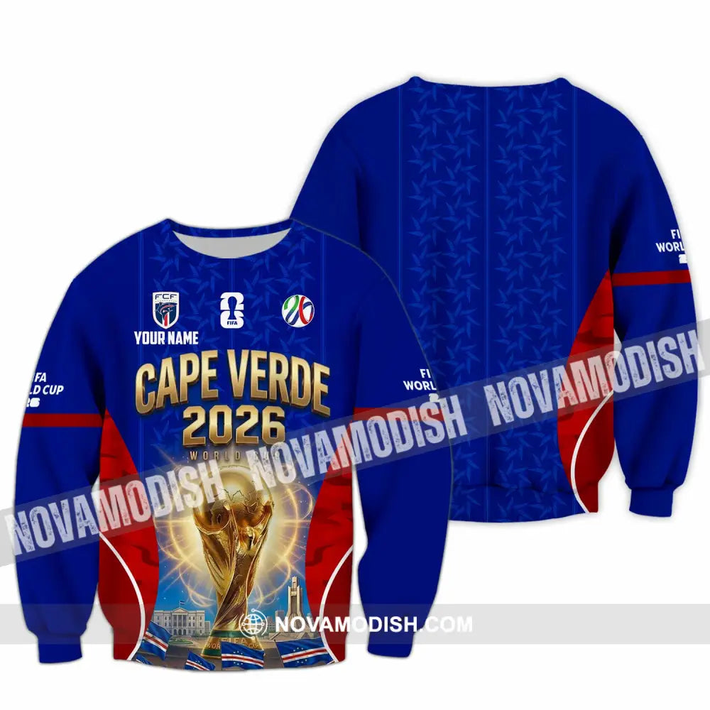 Unisex Shirt - Custom Cape Verde World Cup 2026 Shirt - Long Sleeve / S - T-shirt