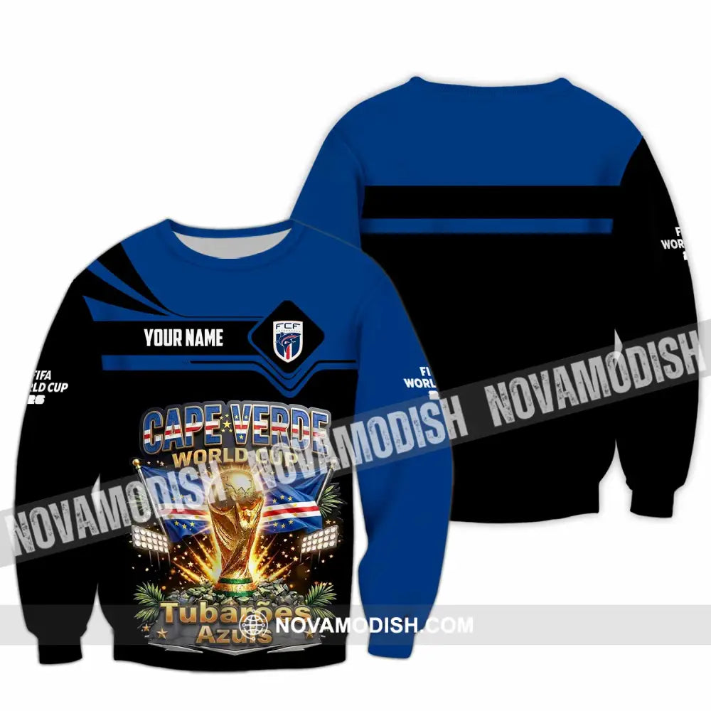 Unisex Shirt - Custom Cape Verde World Cup 2026 Shirt - Long Sleeve / S - T-shirt