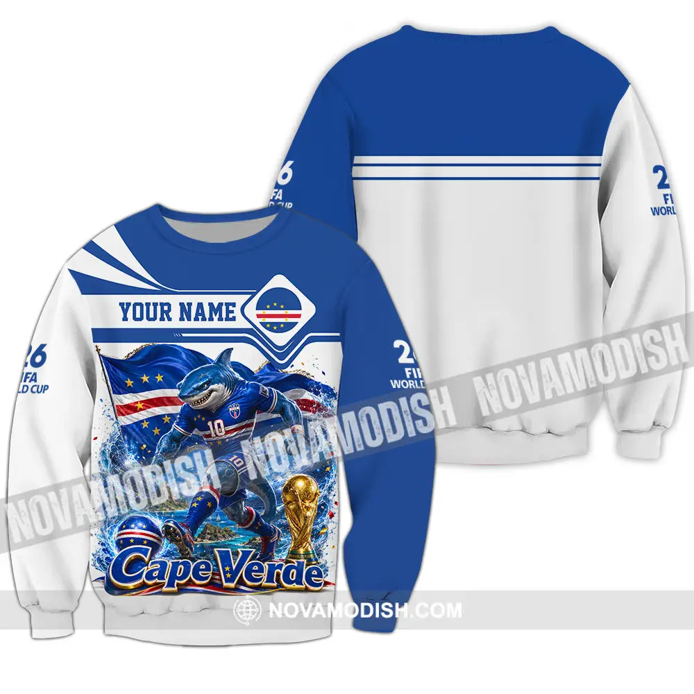 Unisex Shirt - Custom Cape Verde World Cup 2026 Shirt - Long Sleeve / S - T-shirt
