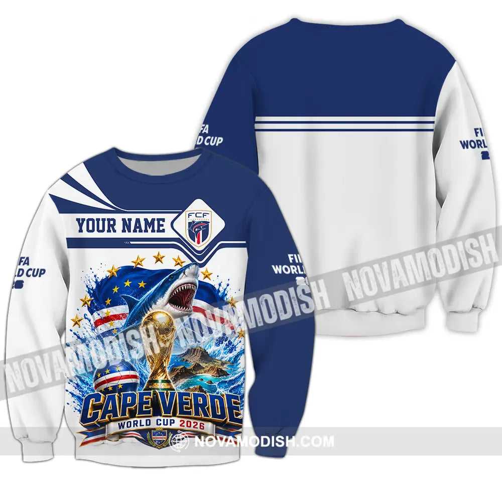 Unisex Shirt - Custom Cape Verde World Cup 2026 Shirt - Long Sleeve / S - T-shirt