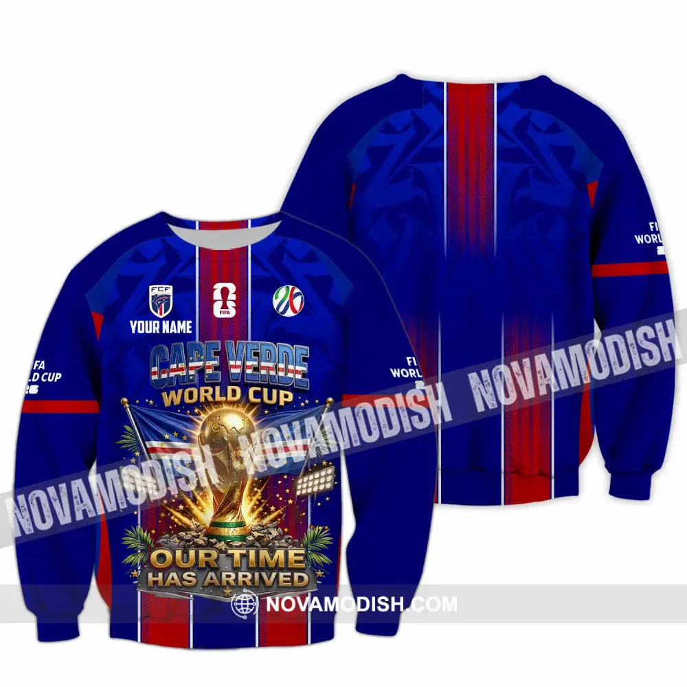 Unisex Shirt - Custom Cape Verde World Cup 2026 Shirt - Long Sleeve / S - T-shirt